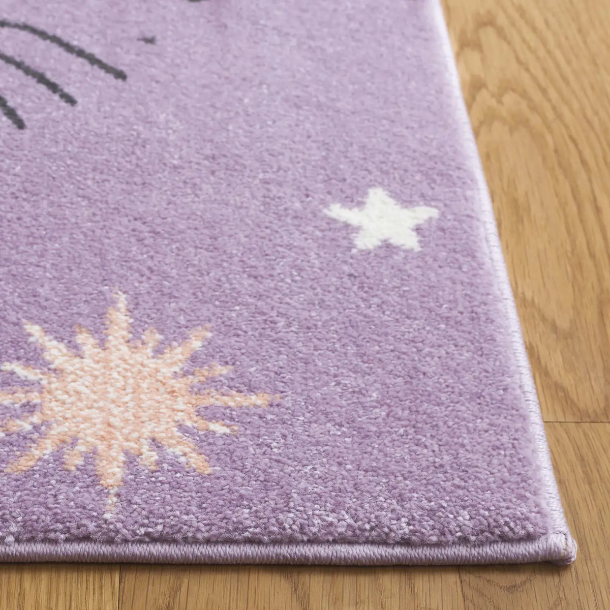Safavieh Carousel Kids 100 4'-0" x 6'-0" Rug in Purple / Orange