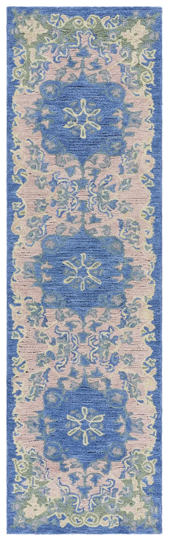 Safavieh Savonnerie 2'-3" x 8'-0" Rug in Blue / Pink