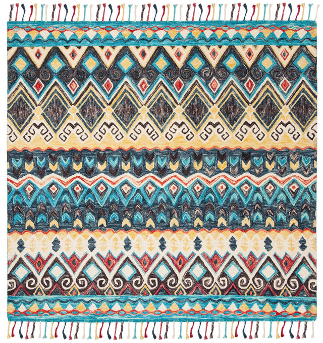 Safavieh Aspen 7'-0" x 7'-0" Rug in Blue / Red