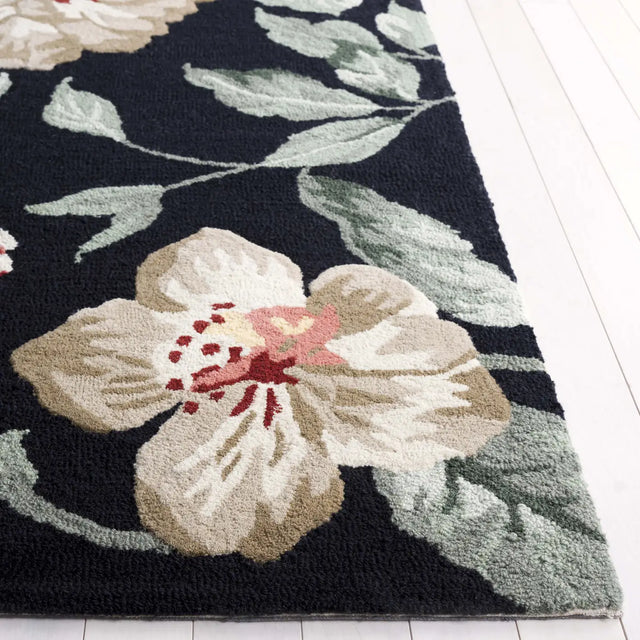 Safavieh Jardin 4'-0" x 6'-0" Rug in Black / Beige