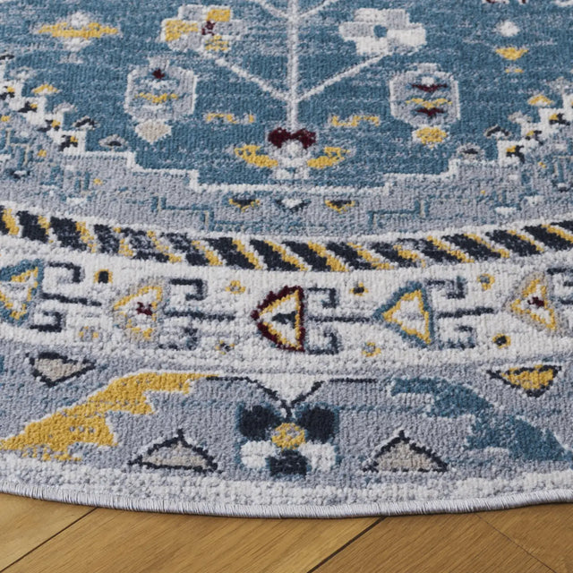 Safavieh Bayside 6'-7" x 6'-7" Rug in Blue / Grey