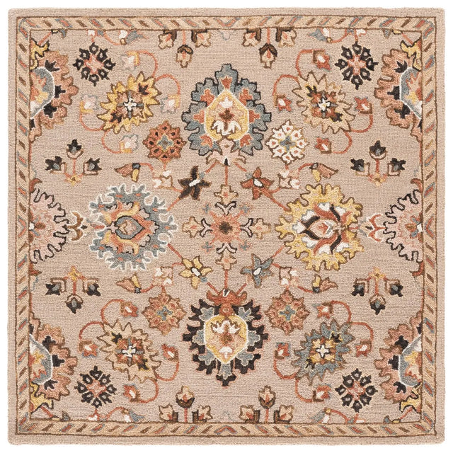 Safavieh Aspen 5'-0" x 5'-0" Rug in Grey / Pink