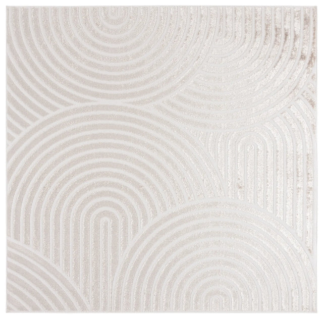 Safavieh Maya 6'-7" x 6'-7" Rug in Taupe / Ivory