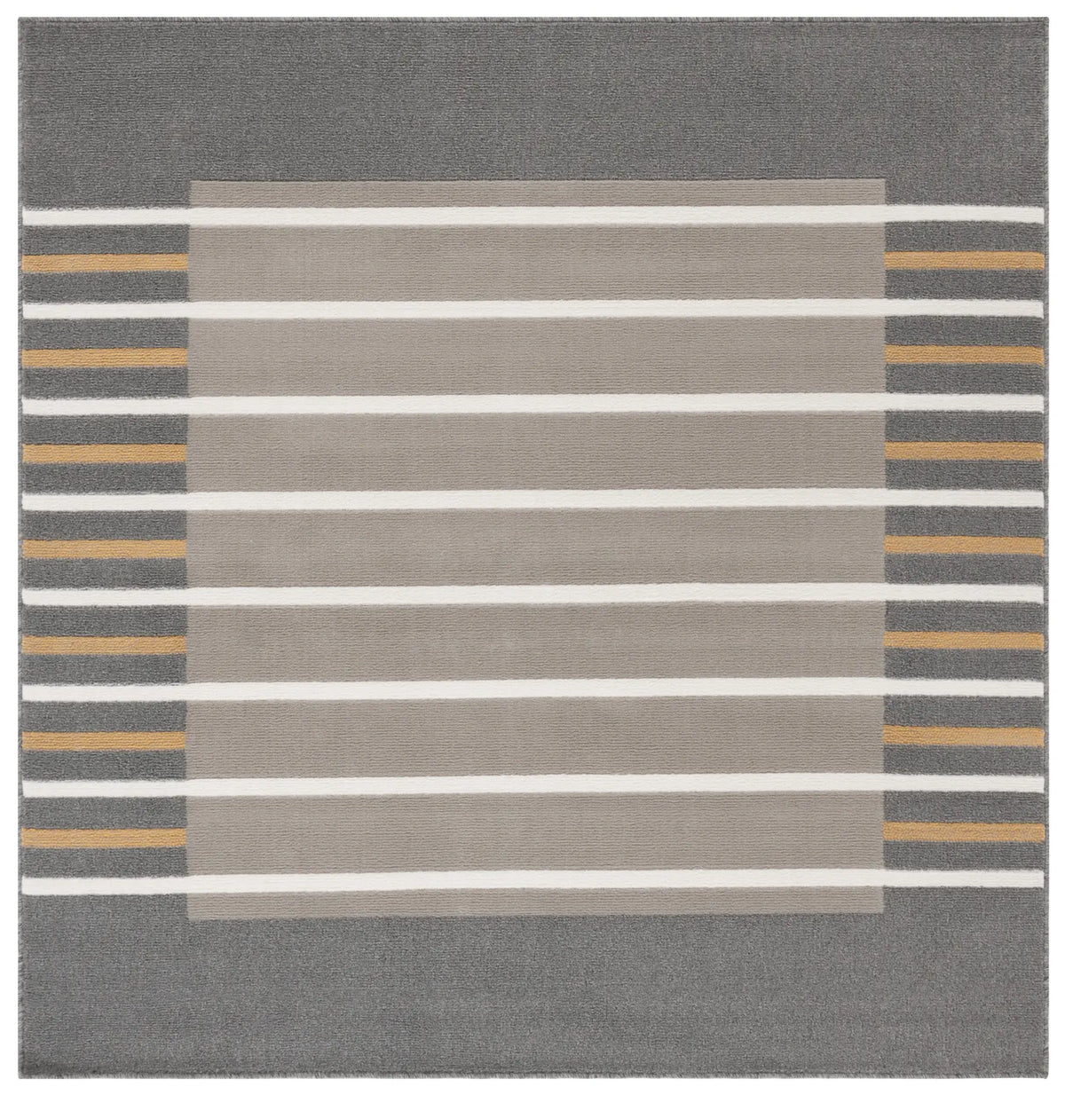 Safavieh Pyramid 6'-7" x 6'-7" Rug in Grey / Ivory Gold