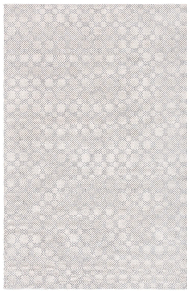 Safavieh Klc-Cotton Kilim 5'-0" x 8'-0" Rug in Silver / Ivory