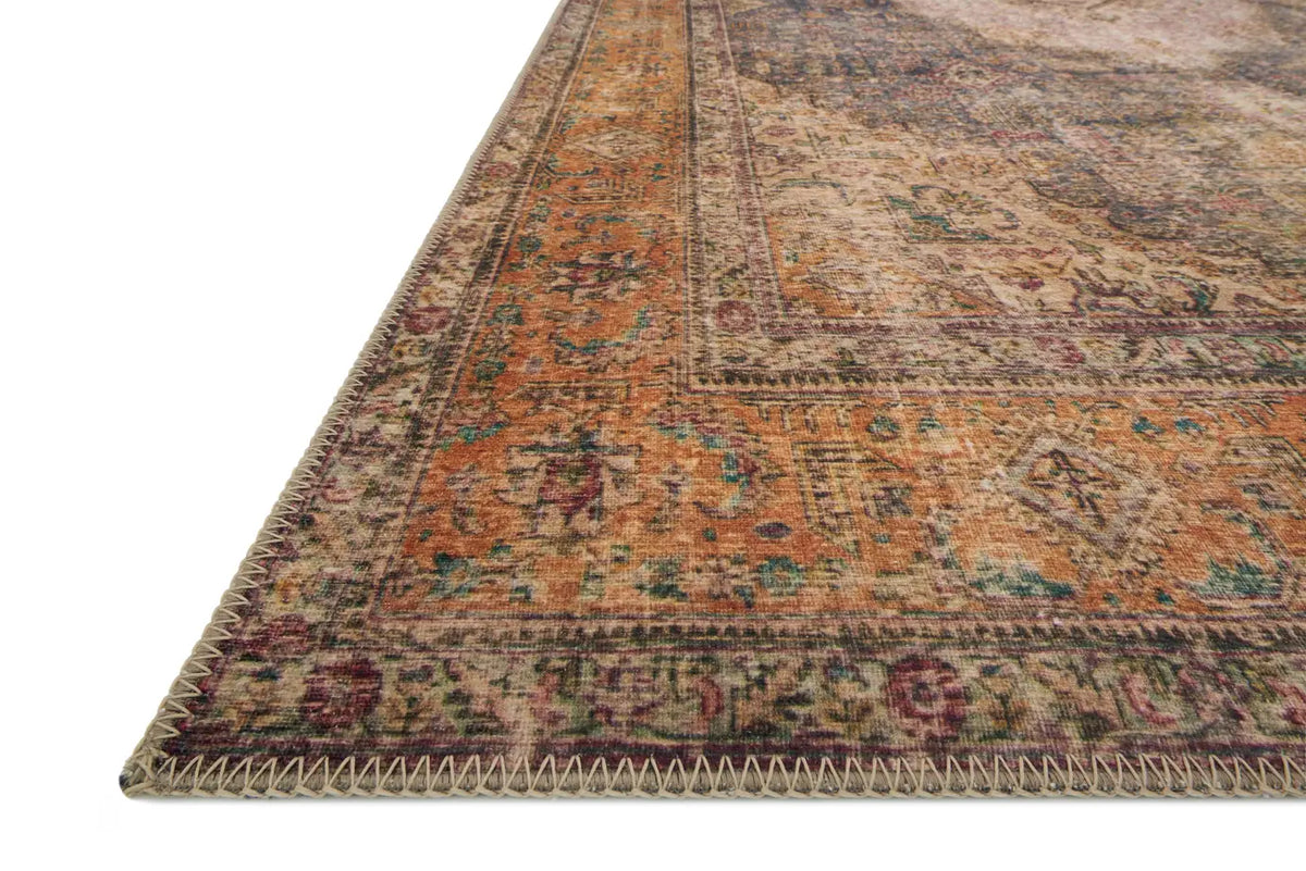Loloi Loren Lq-02 Plum / Multi Rugs - rug corner