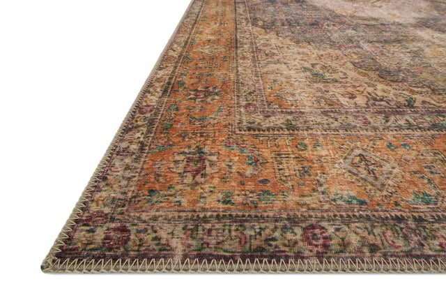 Loloi Loren Lq-02 Plum / Multi Rugs - rug corner