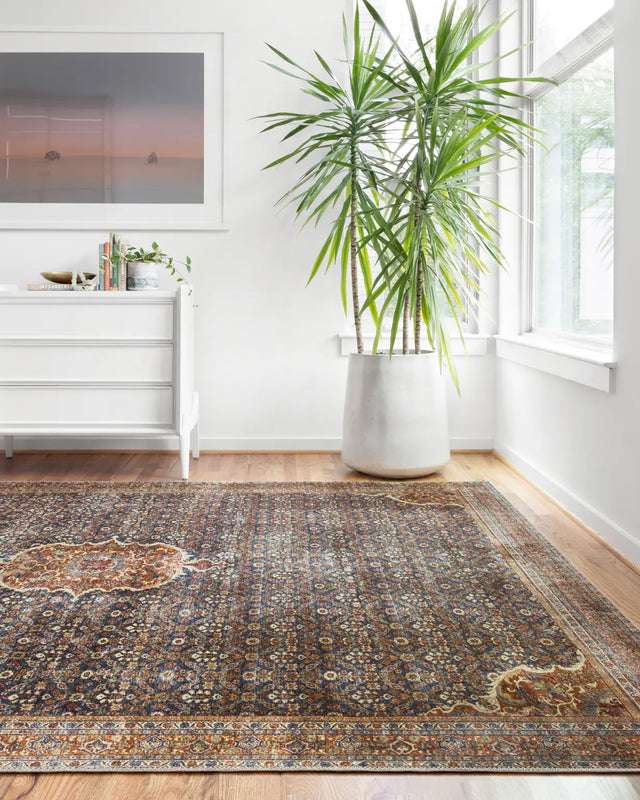 Loloi Layla Lay-09 Cobalt Blue / Spice Rugs - room scene 1