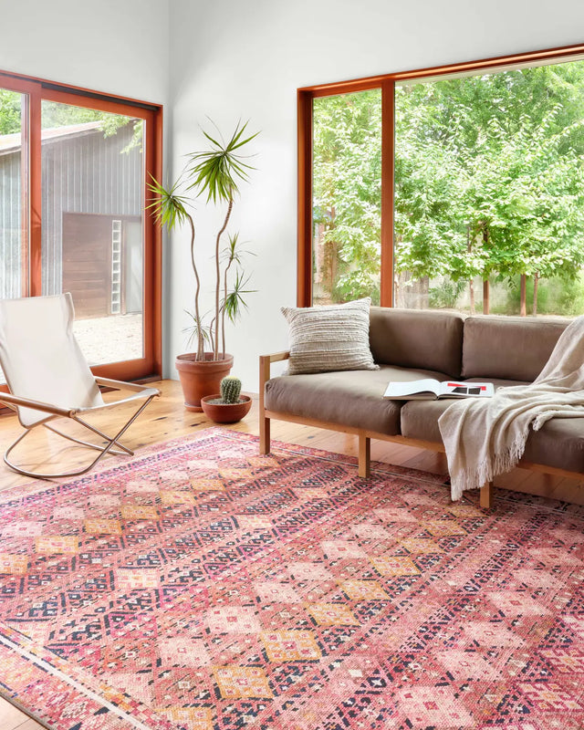 Loloi Layla Lay-15 Magenta/Multi Rugs - room scene 1