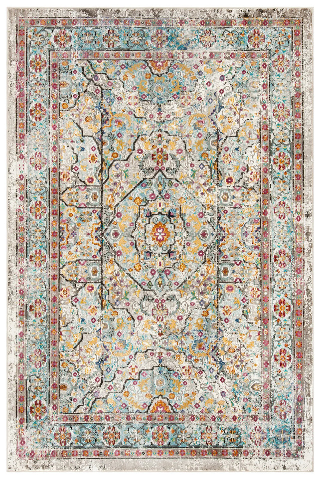 Safavieh Aria 3'-0" x 5'-0" Rug in Cream / Blue