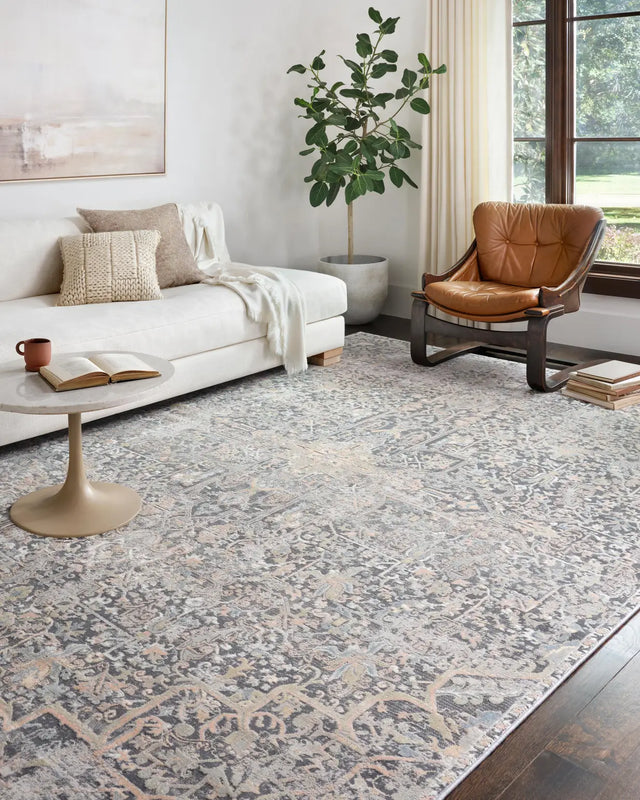 Loloi Lucia Luc-02 Charcoal / Multi Rugs - room scene 2