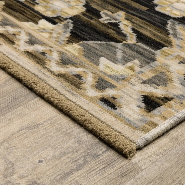 Oriental Weavers Sphinx Acacia ACA04 Grey Rugs - corner detail