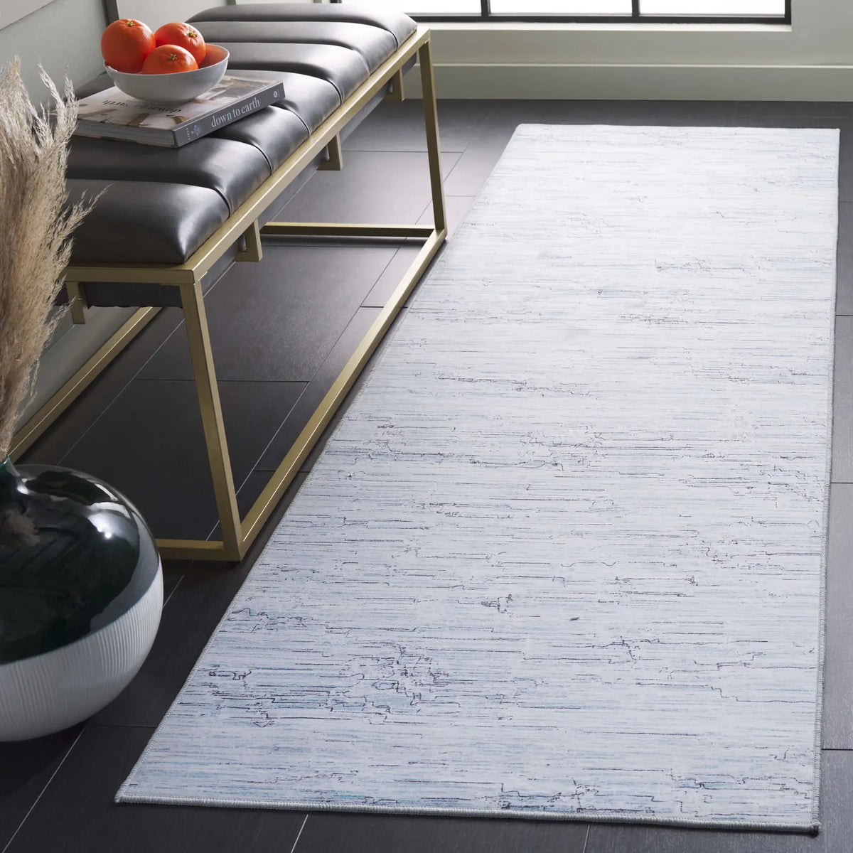 Safavieh Tacoma 2'-6" x 8'-0" Rug in Grey / Turquoise