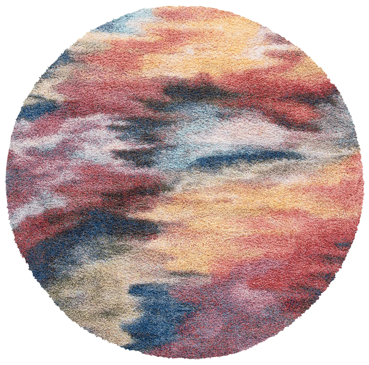 Safavieh Calista 5'-3" x 5'-3" Rug in Red / Blue