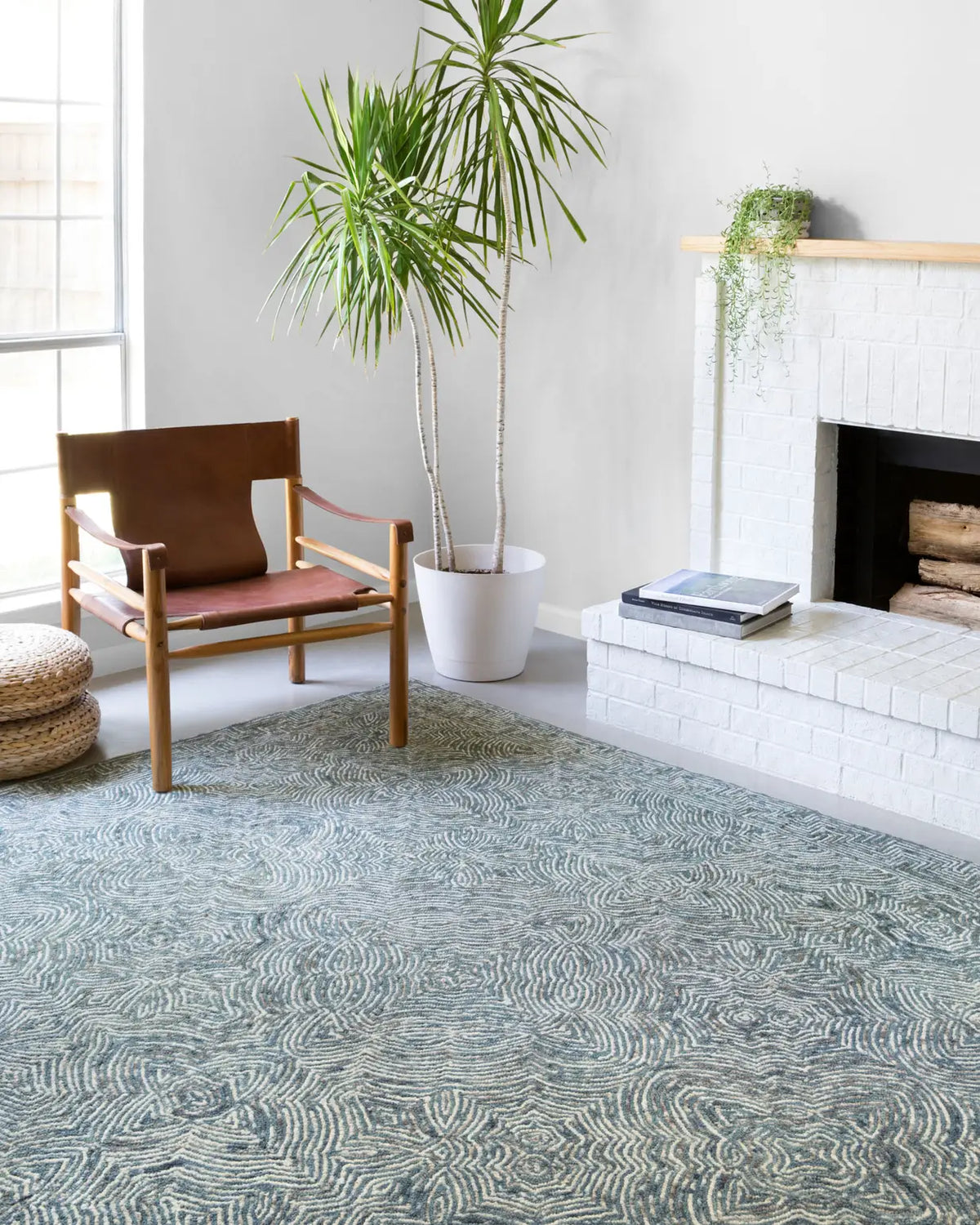 Loloi Ziva Zv-04 Denim Rugs - room scene 1