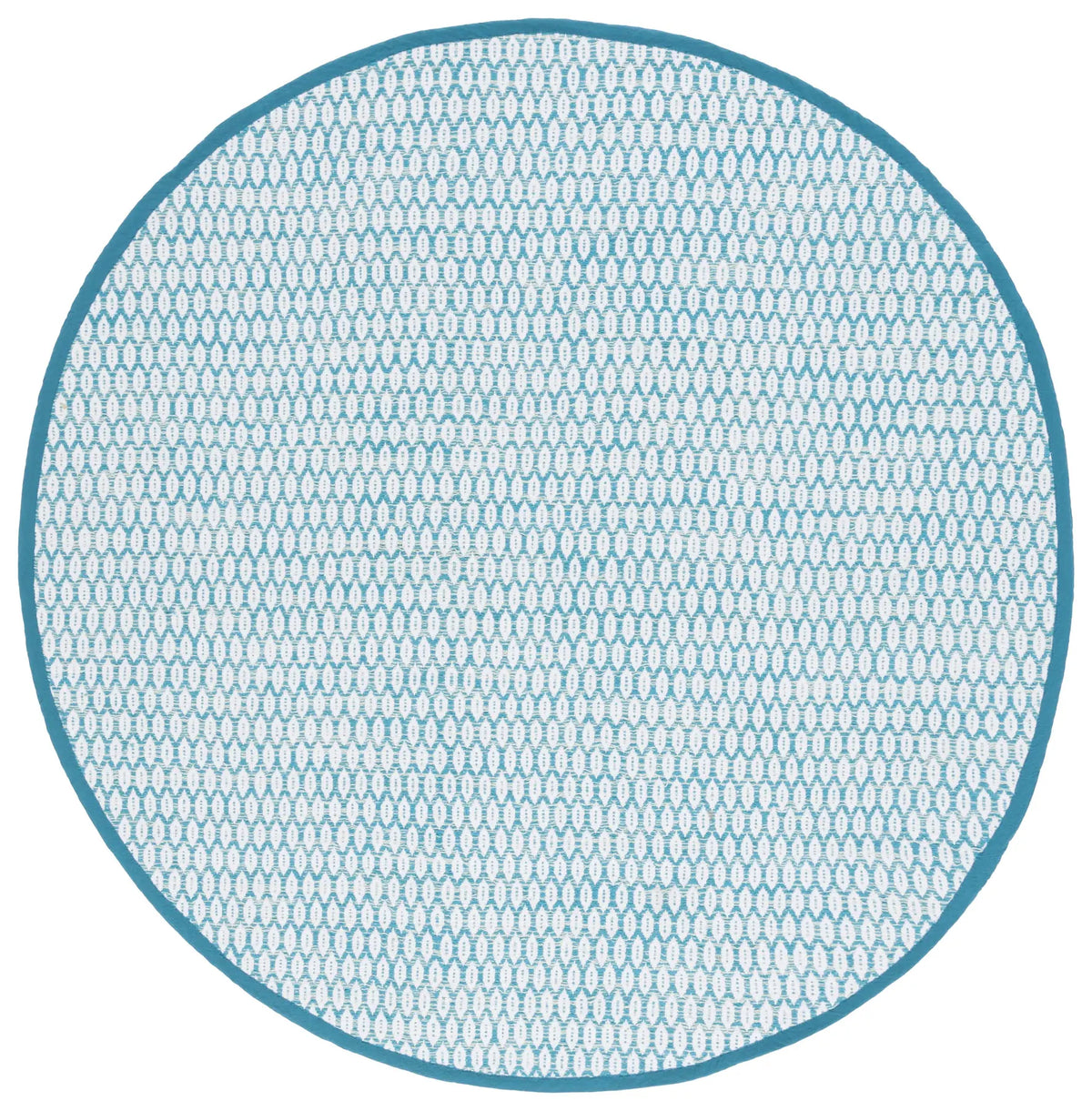 Safavieh Montauk 6'-0" x 6'-0" Rug in Aqua / Ivory