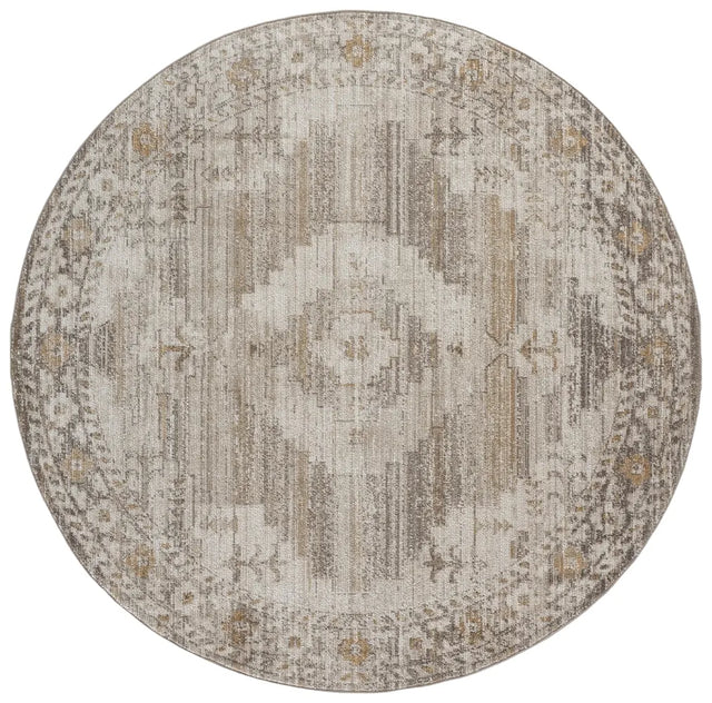 Safavieh Hazel 500 6'-0" x 6'-0" Rug in Beige / Ivory