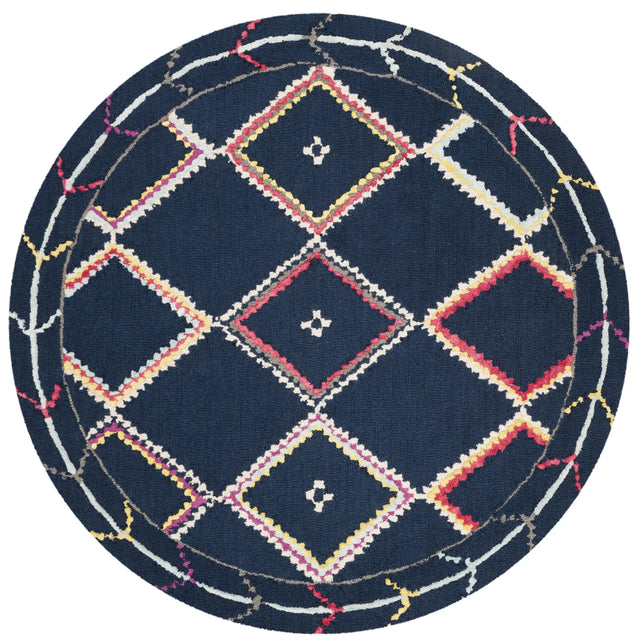 Safavieh Bellagio 5'-0" x 5'-0" Rug in Navy / Multi