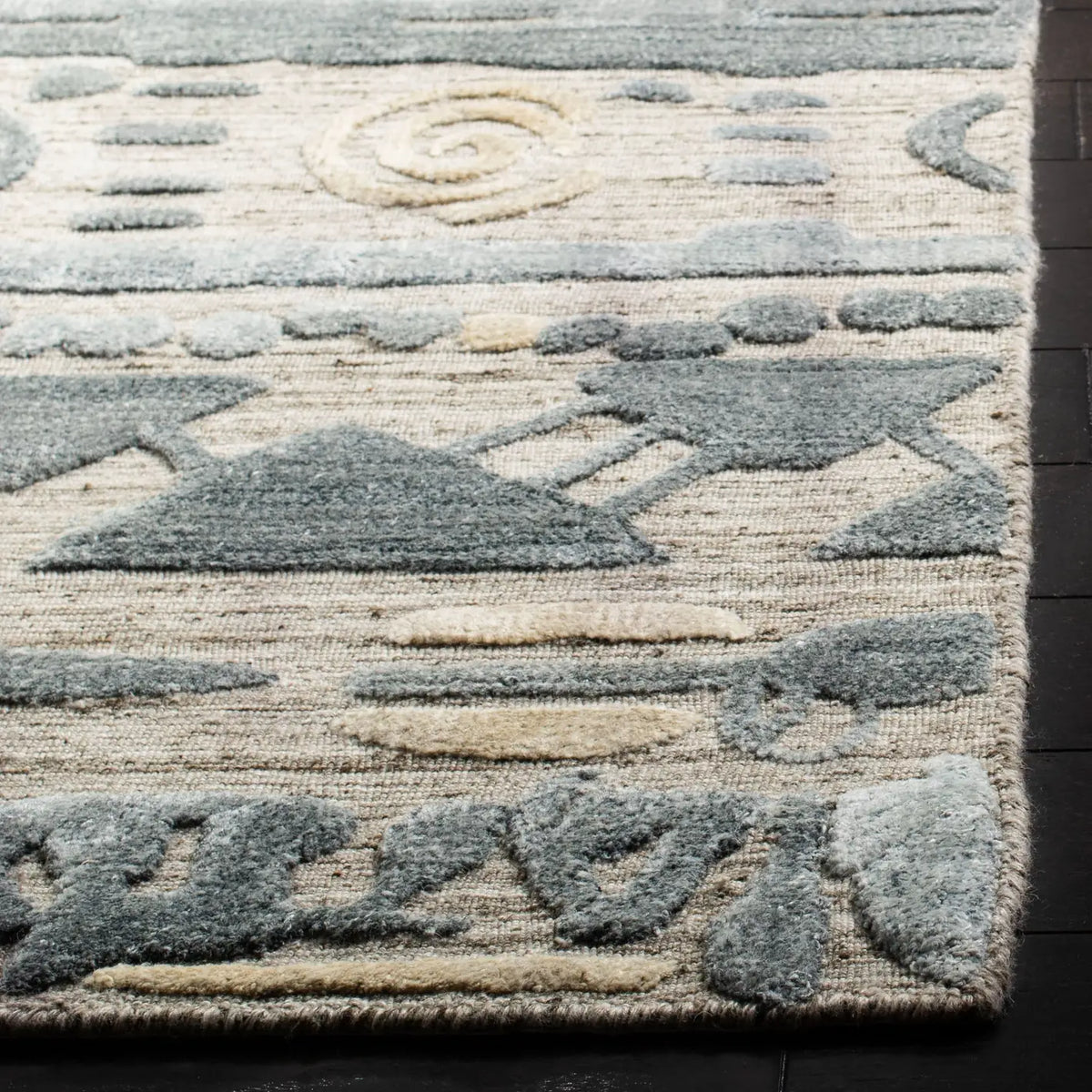 Safavieh Elements 5'-0" x 8'-0" Rug in Light Blue / Beige