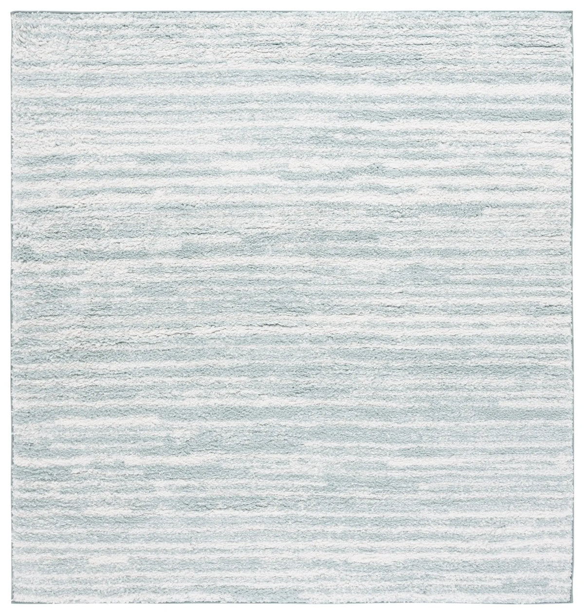 Safavieh Rumi Shag 6'-7" x 6'-7" Rug in Aqua / Ivory