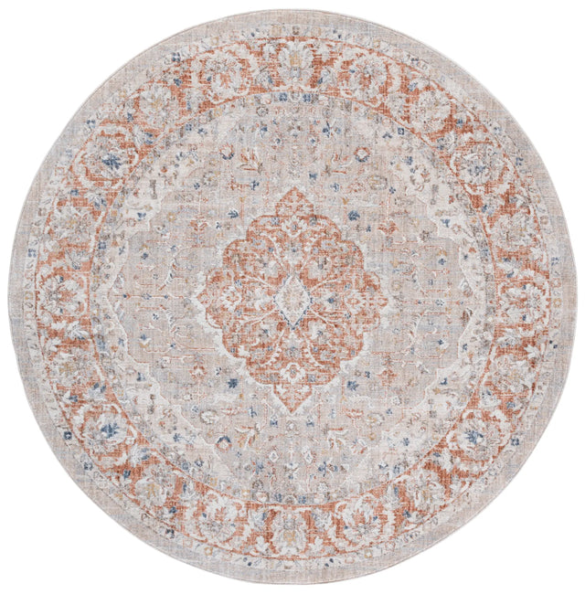 Safavieh Scarlett 400 6'-7" x 6'-7" Rug in Beige / Ivory Rust