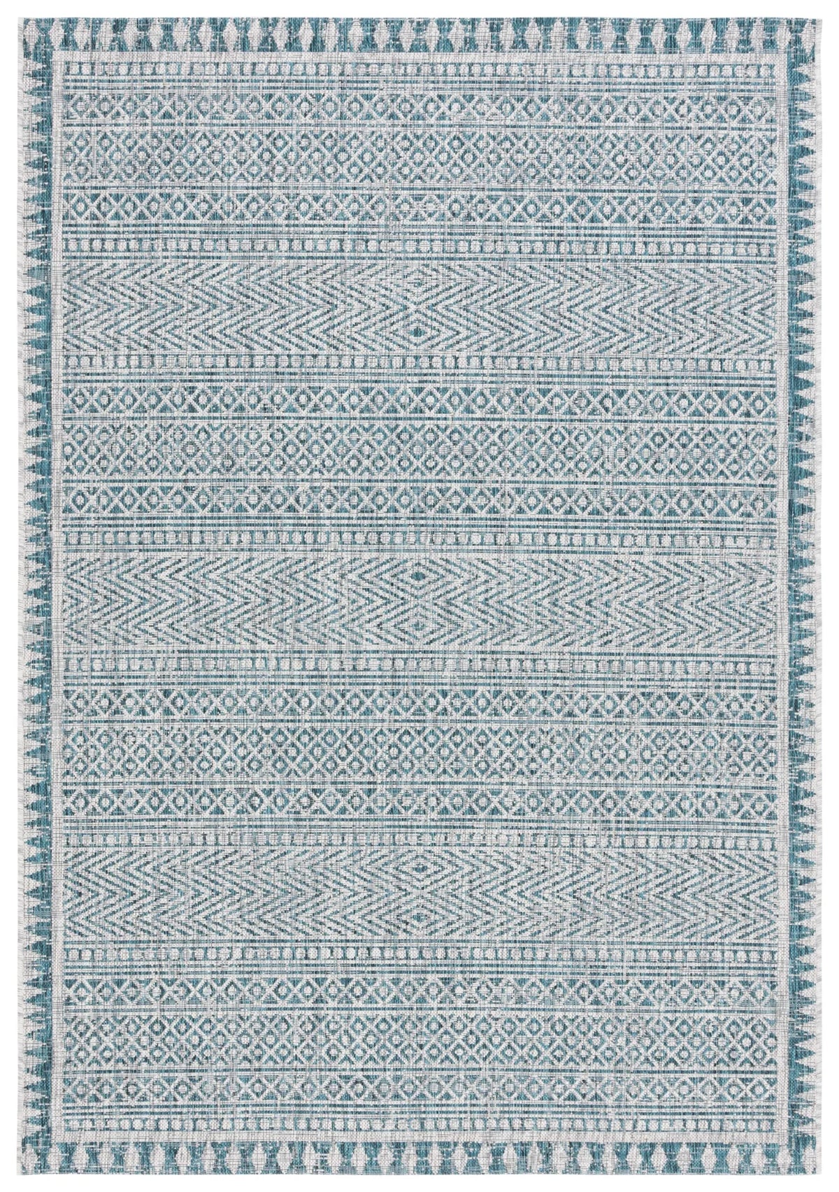 Safavieh Courtyard 5'-3" x 7'-7" Rug in Blue / Grey