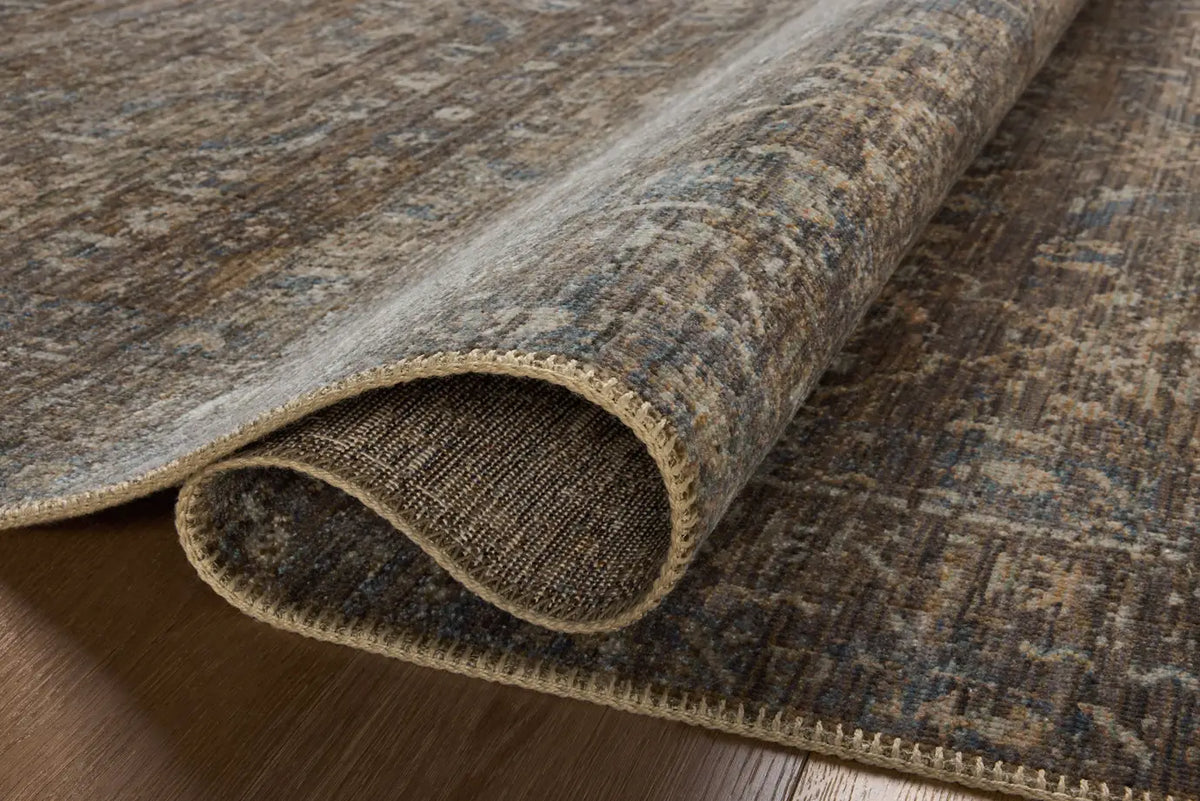 Loloi Heritage Her-14 Lagoon/Tobacco Rug - pile height