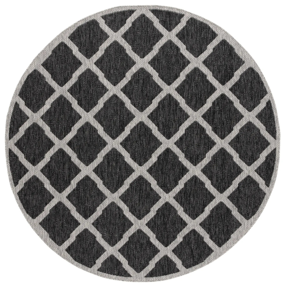 Safavieh Beach House 6'-7" x 6'-7" Rug in Charcoal / Grey