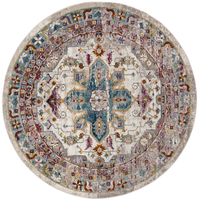Safavieh Aria 6'-5" x 6'-5" Rug in Cream / Multi