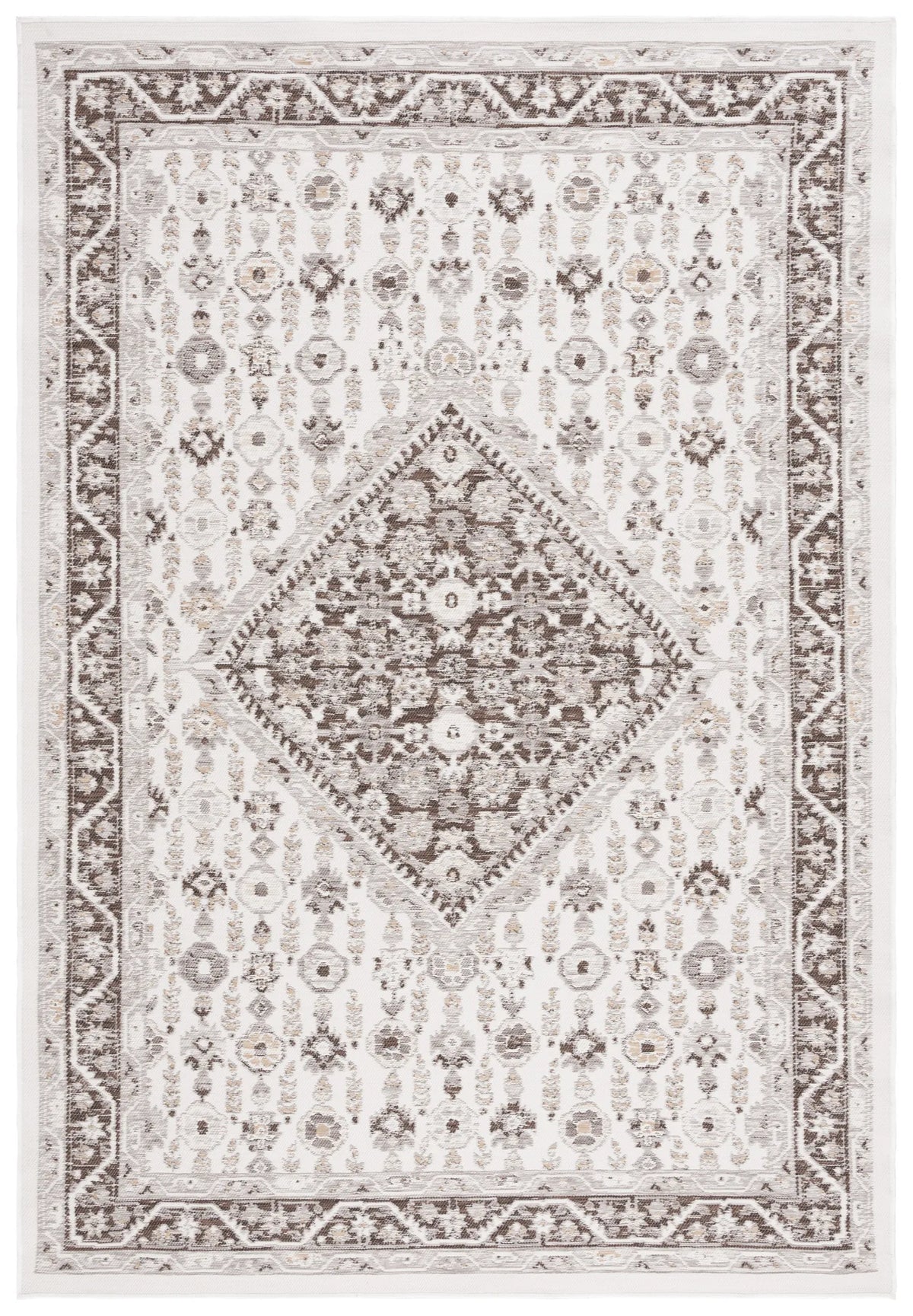 Safavieh Sunrise 5'-3" x 7'-7" Rug in Grey / Beige Black
