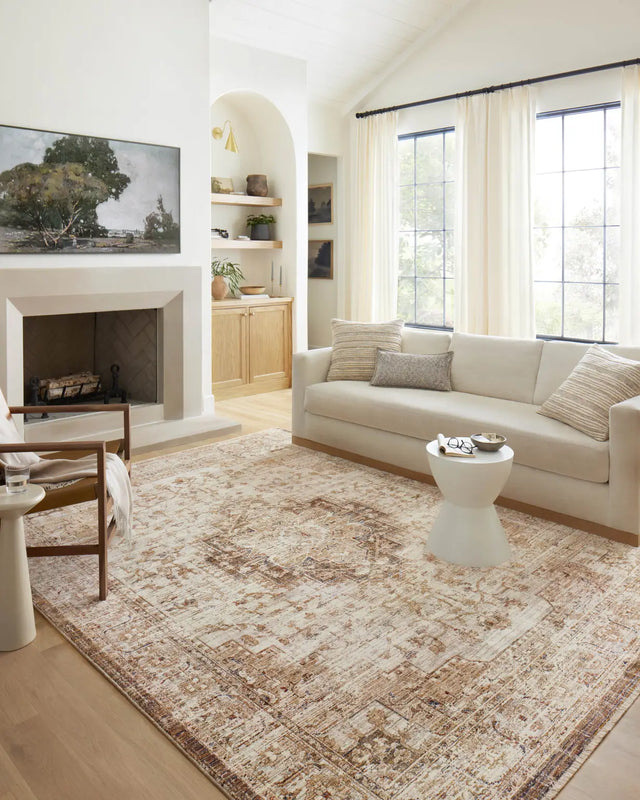 Loloi Sorrento Sor-03 Mocha/Multi Rug - room scene 2