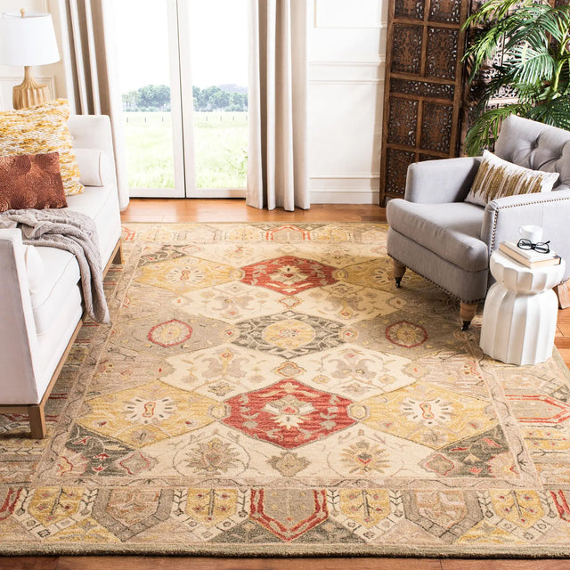 Safavieh Anatolia 9'-6" x 13'-6" Rug in Beige / Multi