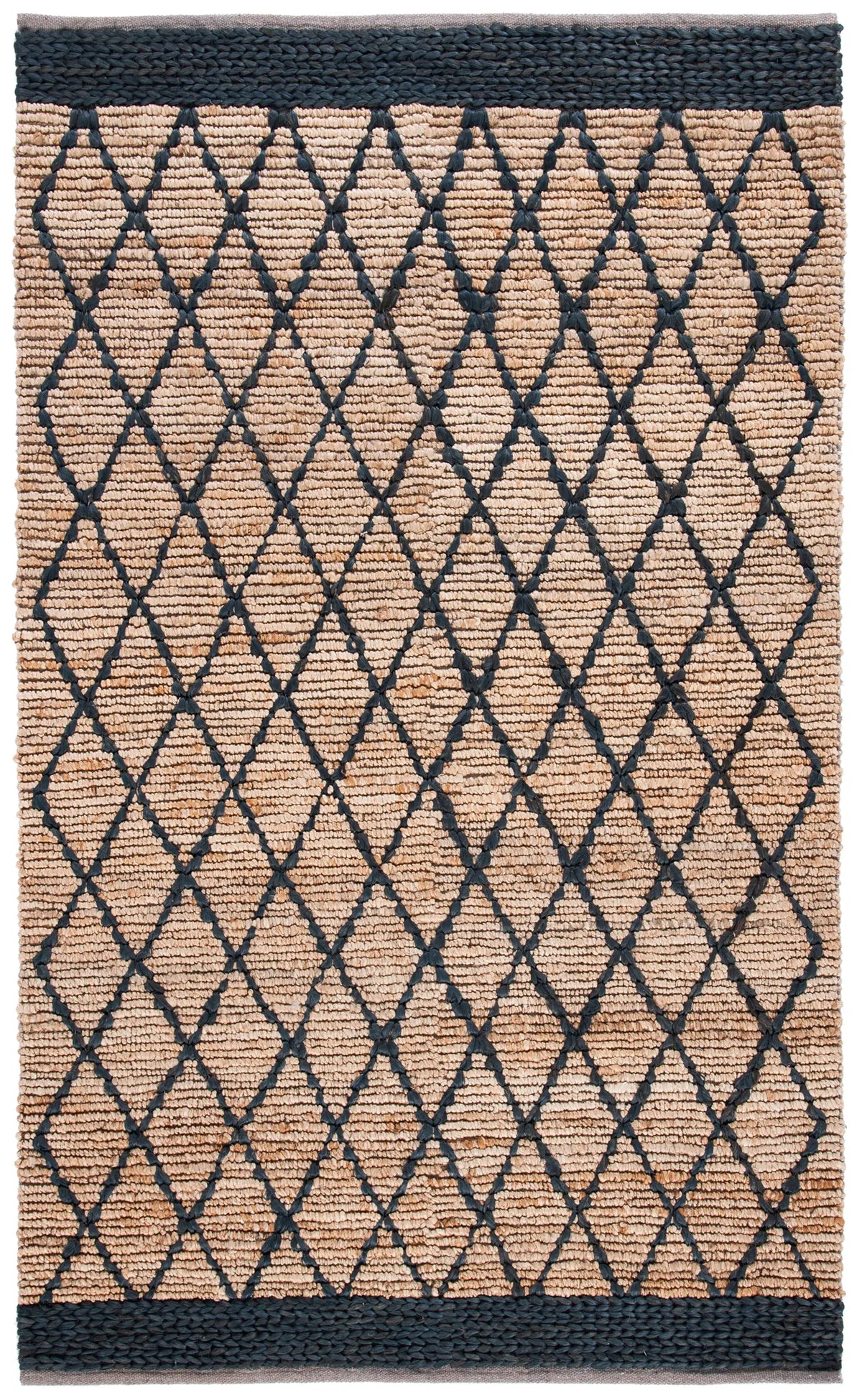 Safavieh Natural Fiber 4'-0" x 6'-0" Rug in Natural / Black