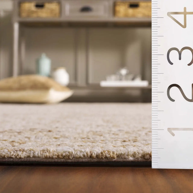 Safavieh Abstract 4'-0" x 6'-0" Rug in Light Brown / Ivory