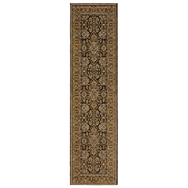 Oriental Weavers Sphinx Andorra 2431A Brown/ Gold Rug - runner