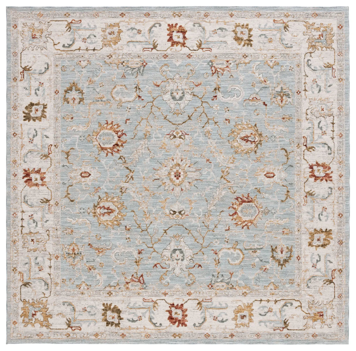 Safavieh Hamilton 6'-7" x 6'-7" Rug in Blue / Gold