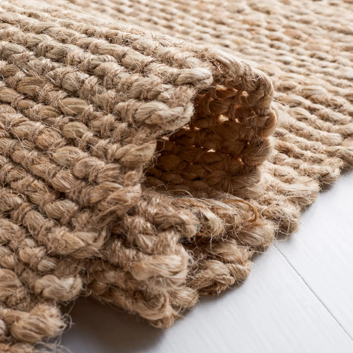 Safavieh Natural Fiber 4'-0" x 6'-0" Rug in Navy / Natural