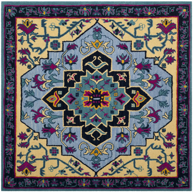 Safavieh Bellagio 5'-0" x 5'-0" Rug in Light Blue / Multi