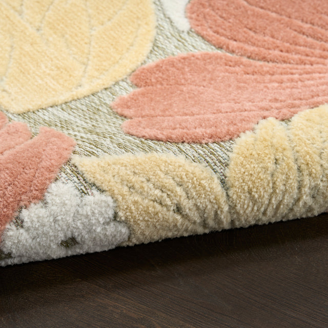 Nourison Aloha ALH42 Machine Made Rose Rug