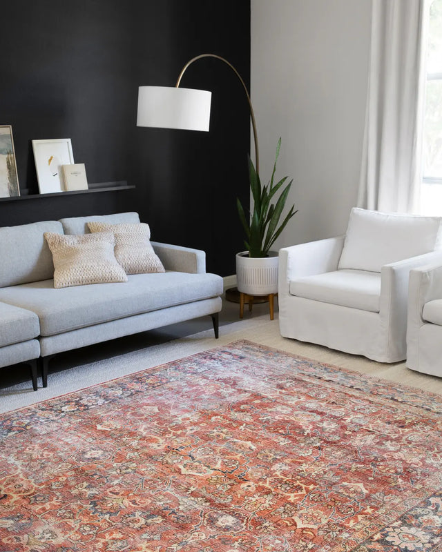 Loloi Layla Lay-02 Spice / Marine Rugs - room scene 2