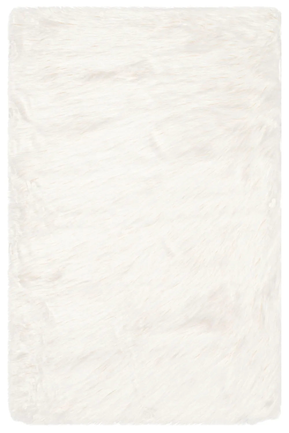 Safavieh Faux Sheep Skin 2'-0" x 3'-0" Rug in Ivory