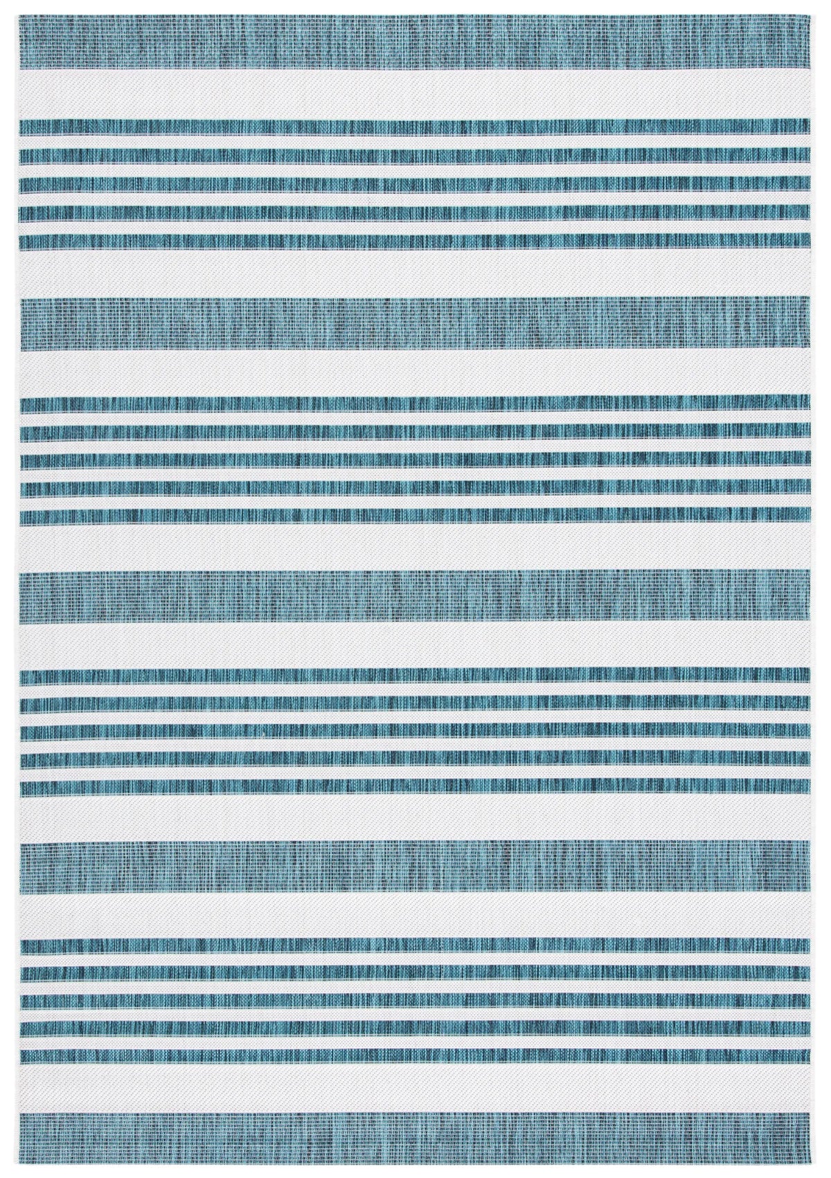Safavieh Courtyard 4'-0" x 5'-7" Rug in Ivory / Teal