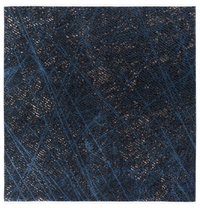 Safavieh Mila 6'-7" x 6'-7" Rug in Dark Blue / Black