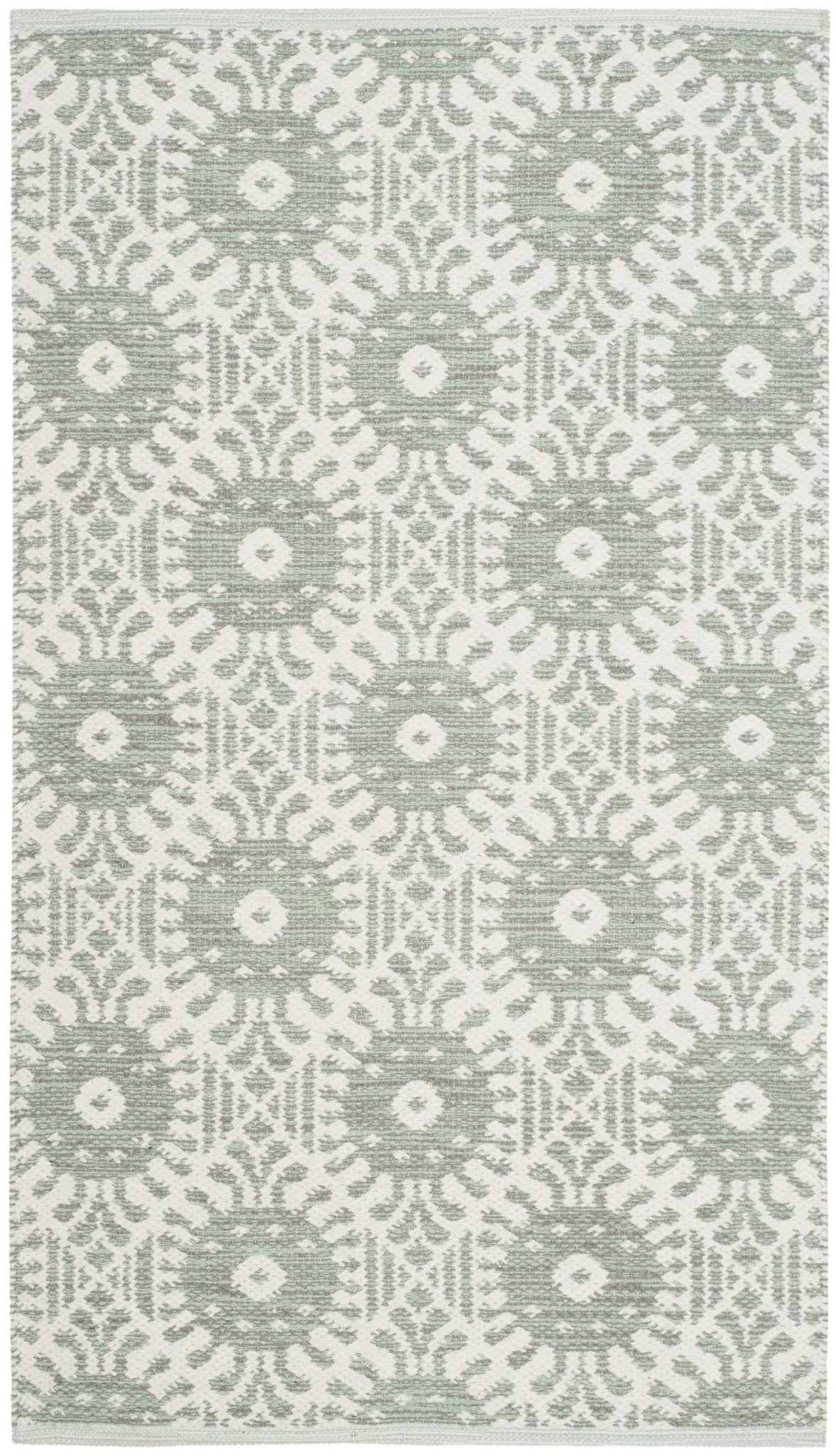 Safavieh Montauk 2'-3" x 3'-9" Rug in Light Green / Ivory