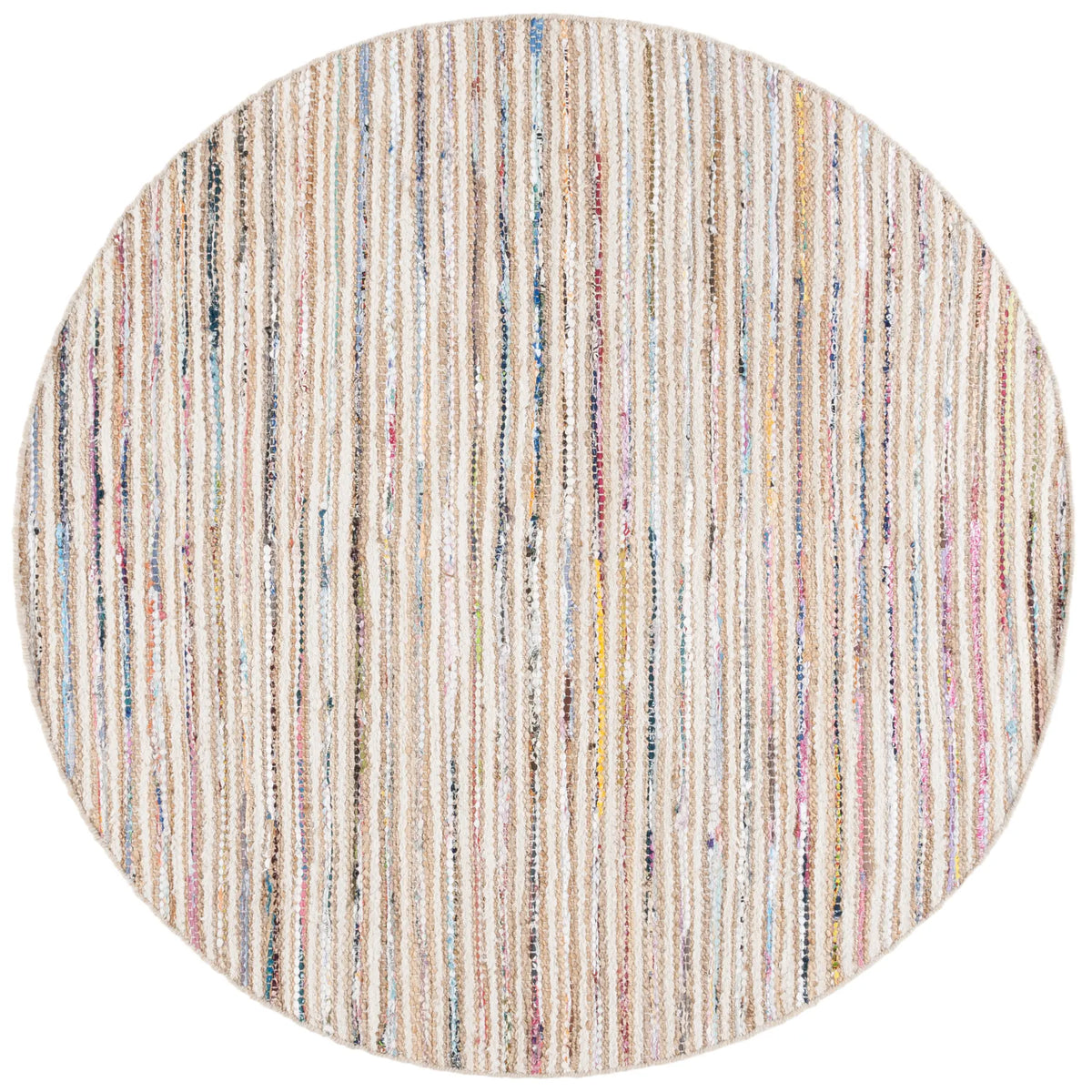 Safavieh Cape Cod 6'-0" x 6'-0" Rug in Natural / Rust