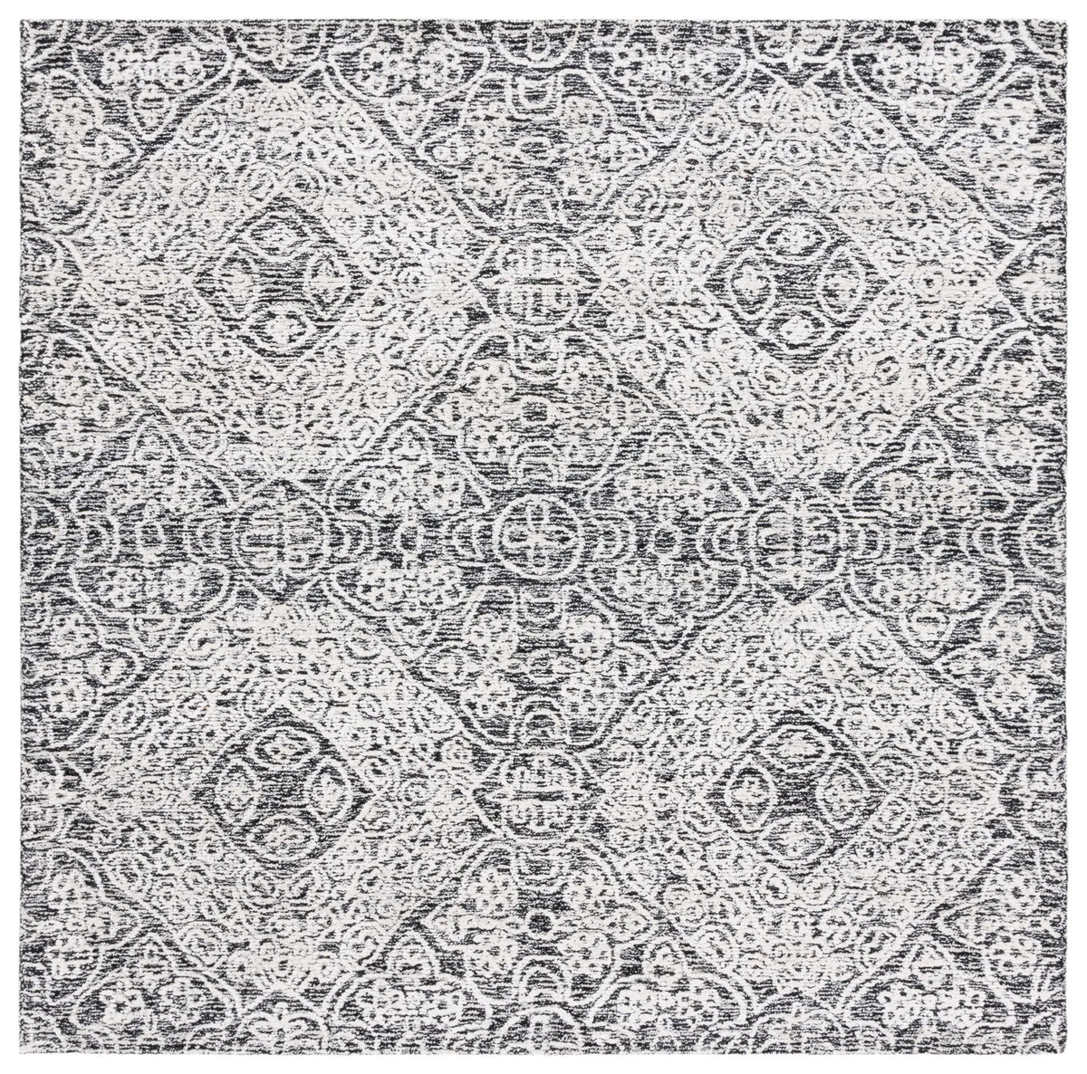 Safavieh Precious 6'-0" x 6'-0" Rug in Black / Ivory