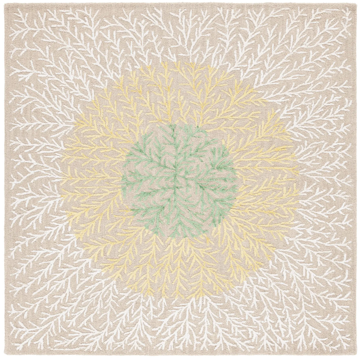 Safavieh Soho 6'-0" x 6'-0" Rug in Beige / Yellow