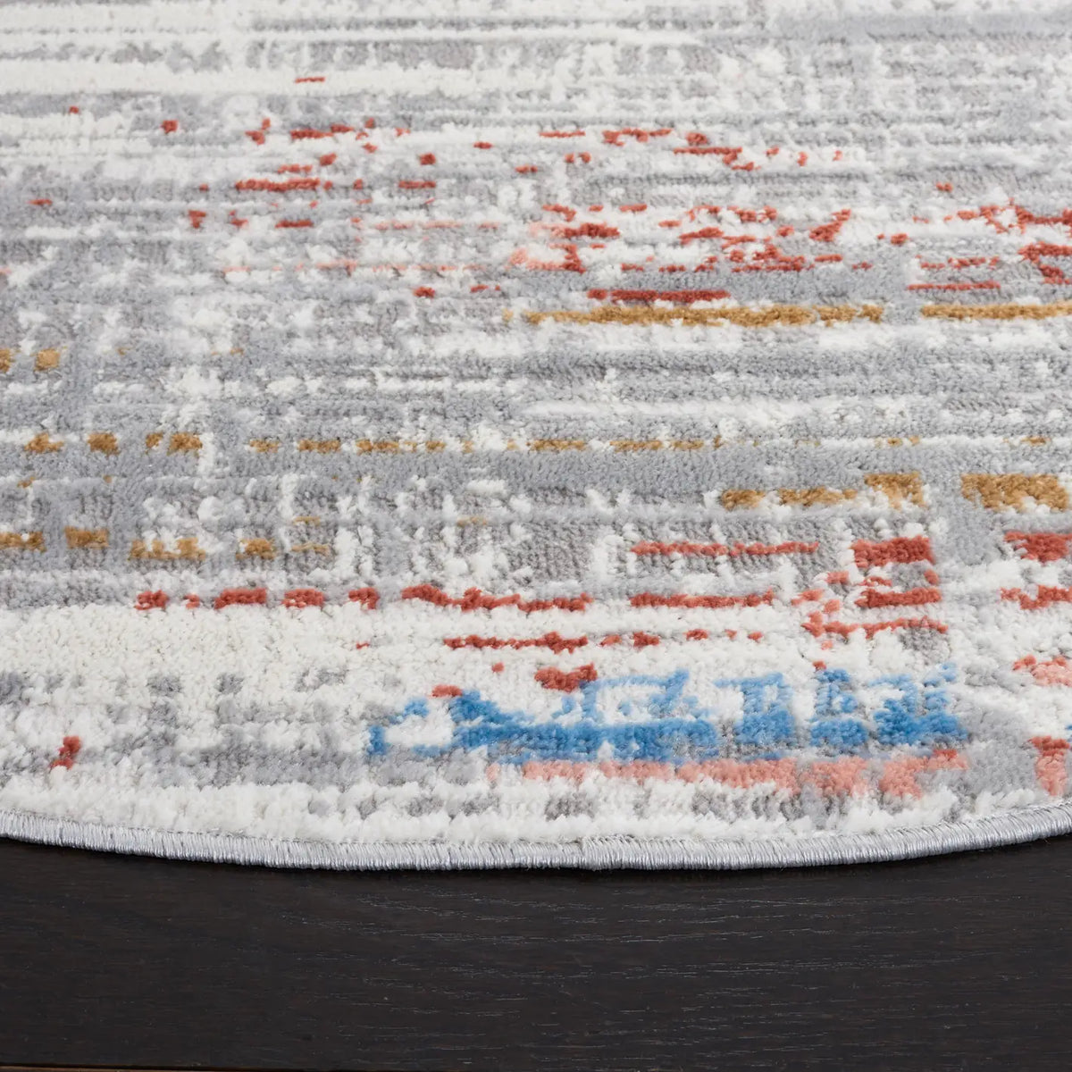 Safavieh Shivan 100 6'-7" x 6'-7" Rug in Light Grey / Rust