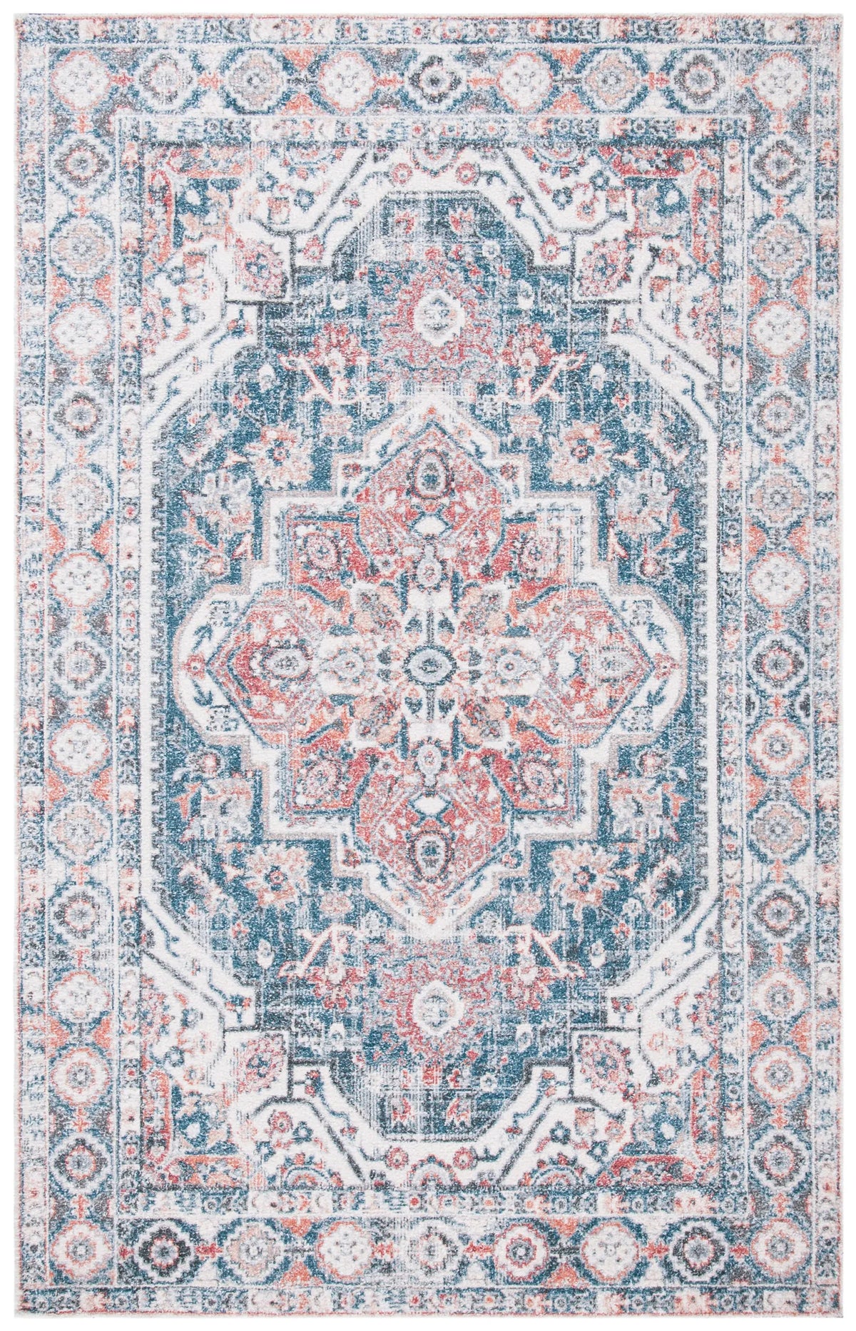 Safavieh Classic Vintage 4'-0" x 6'-0" Rug in Blue / Red
