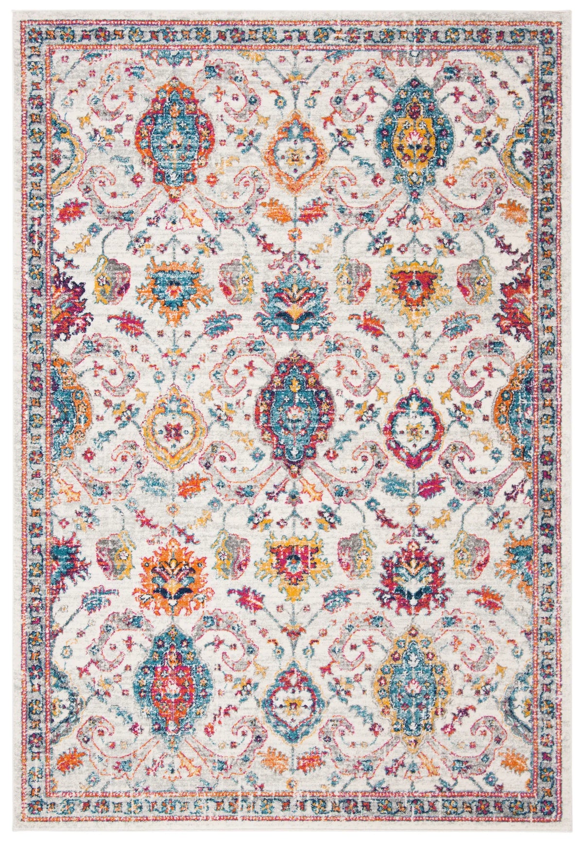 Safavieh Evoke 4'-0" x 6'-0" Rug in Cream / Orange